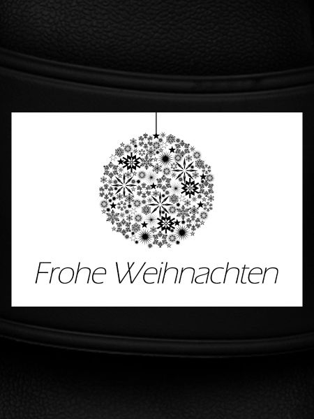 Frohe Weihnachten: Sternen-Weihnachtskugel