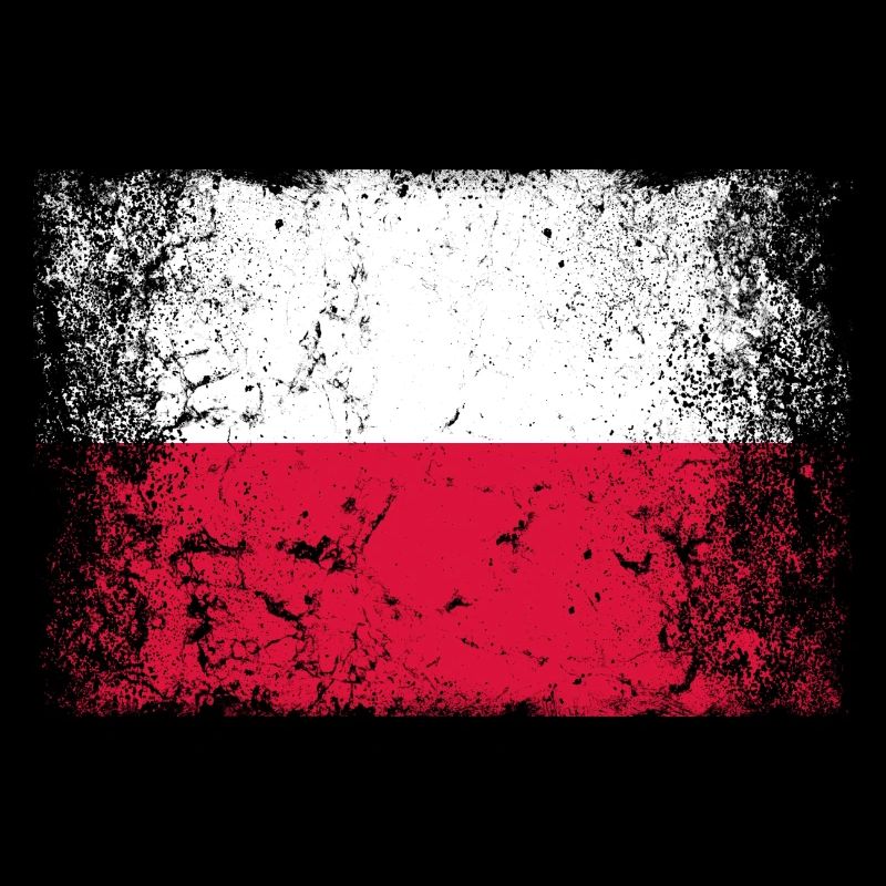 Pologne Drapeau polonais Vintage