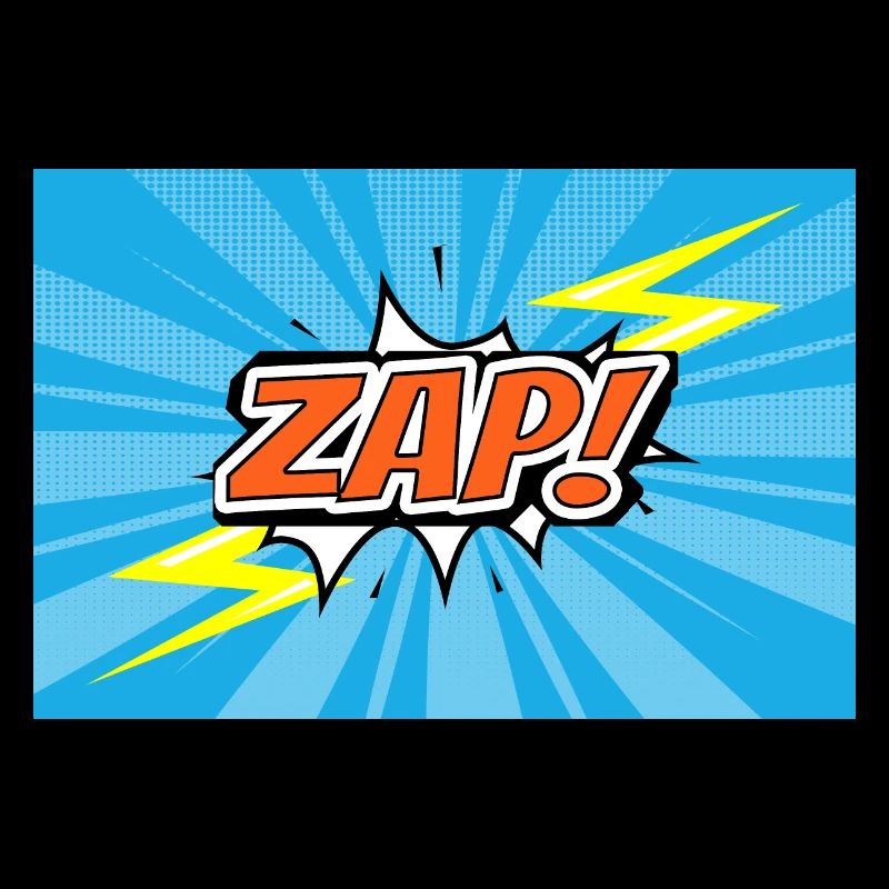 ZAP! Comic Style Graffiti Lettering