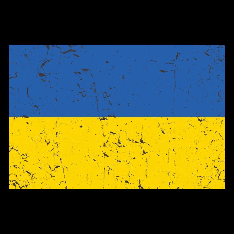 Ukraine Flag Distressed Cool