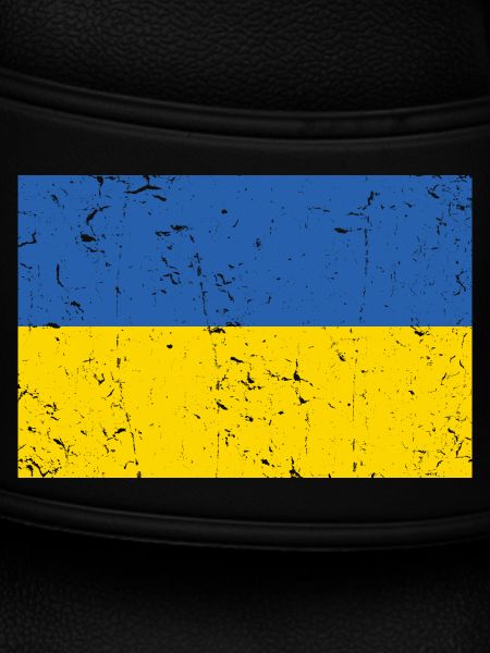 Ukraine Flag Distressed