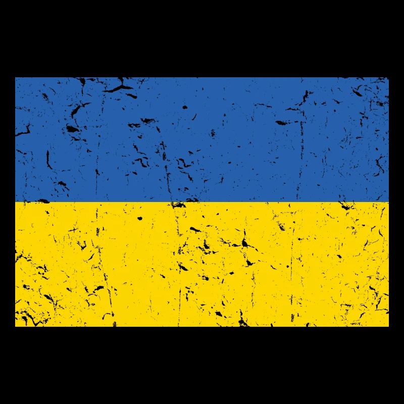 Ukraine Flagge Distressed