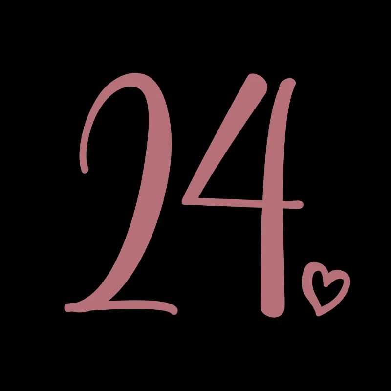 Mignon numéro 24, 24 ans, cadeau de 24e anniversaire