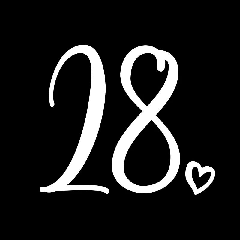 Mignon numéro 28, 28 ans, 28e cadeau d'anniversaire