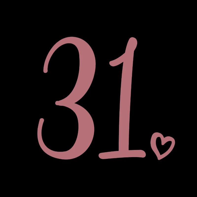 Mignon numéro 31, 31 ans, cadeau de 31e anniversaire