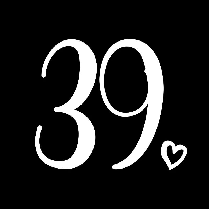 Numéro mignon 39, 39 ans, 39e cadeau d'anniversaire