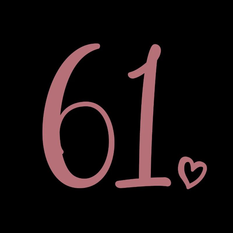 Süße Nummer 61, 61 Jahre alt, 61. Geburtstag Geschenk