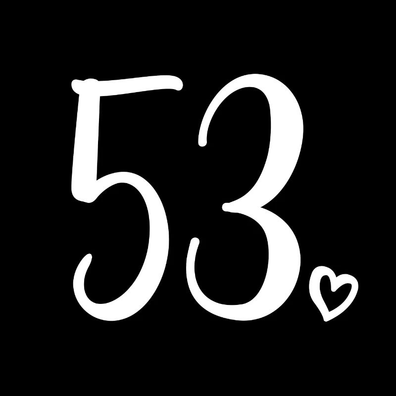 Mignon numéro 53, 53 ans, cadeau de 53e anniversaire