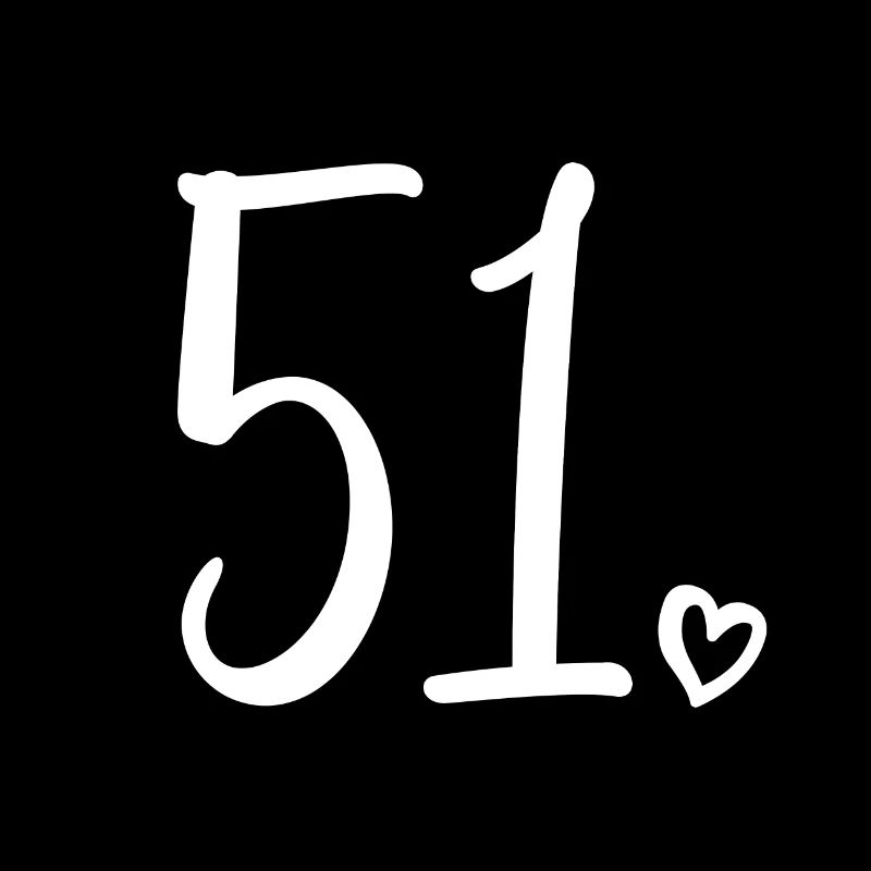 Mignon numéro 51, 51 ans, cadeau de 51e anniversaire