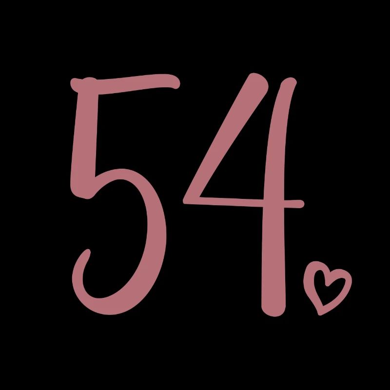 Mignon numéro 54, 54 ans, cadeau de 54e anniversaire