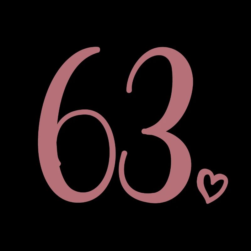 Mignon numéro 63, 63 ans, cadeau de 63e anniversaire
