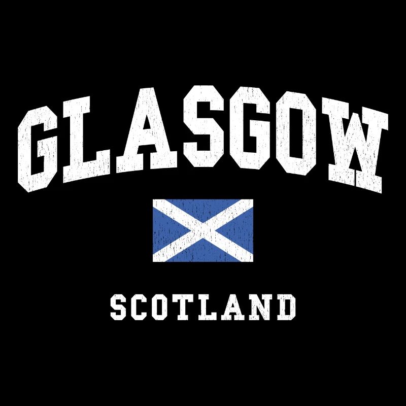 Glasgow Scotland Flag Graphic