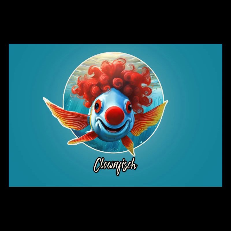 Jeu de mots ambigu sur l’expression allemande - Poisson-clown