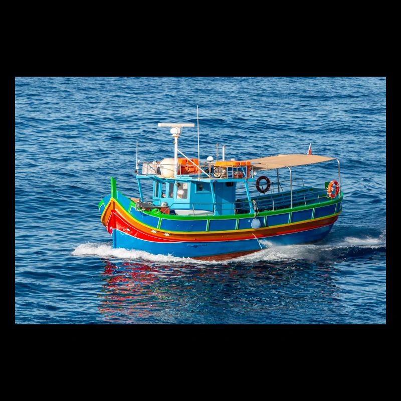 Bateau de pêche traditionnel de Malte Luzzu