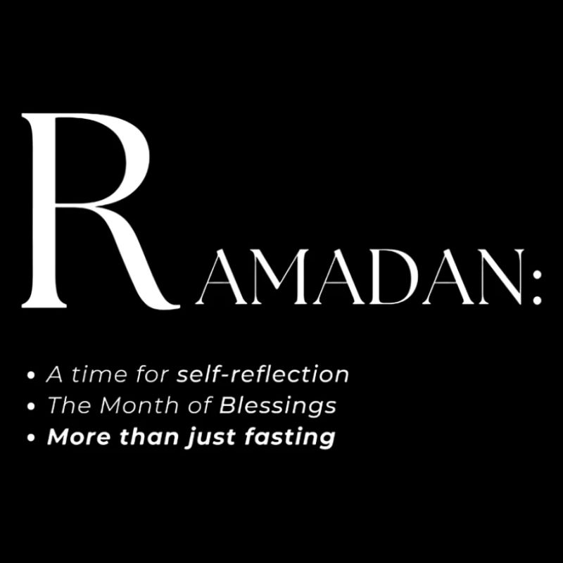 Design des Ramadan-Wörterbuch-Textstils