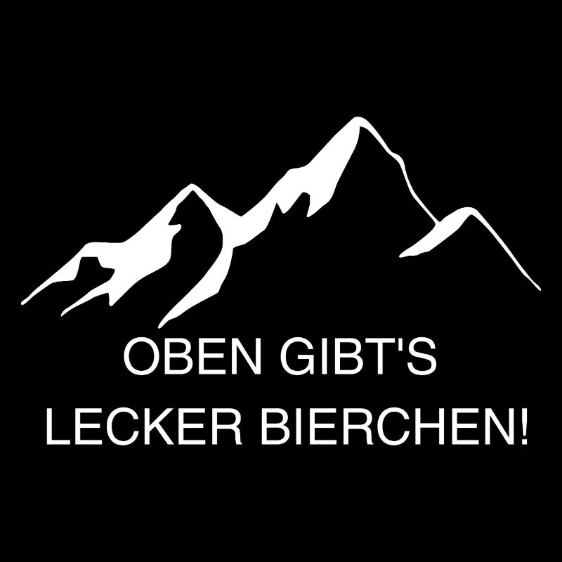Oben gibts lecker Bierchen Wander T-Shirt