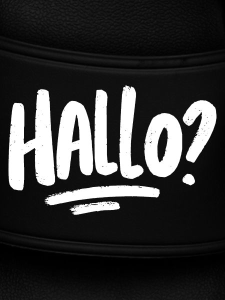 Hallo? - weiß