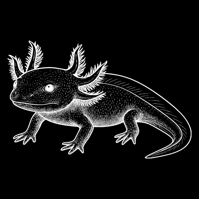 Axolotl Line Style – White