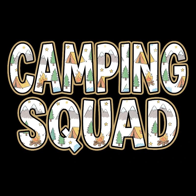 Camping Squad Tent Evening