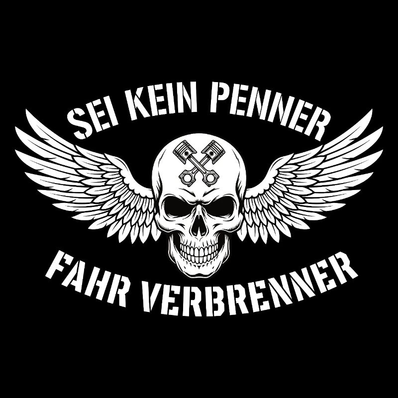 Moteur à combustion de l’attraction – Déclaration du crâne de motard