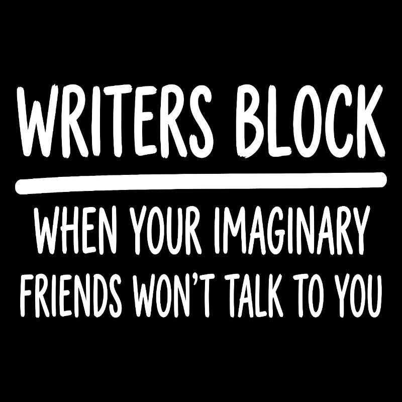 Writers Block Funny Imaginary Friends Author Write