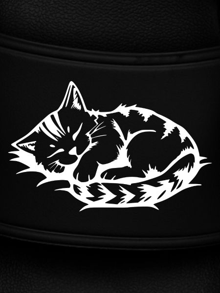 Sleeping Cat White