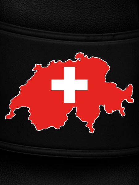 Switzerland Flag Map