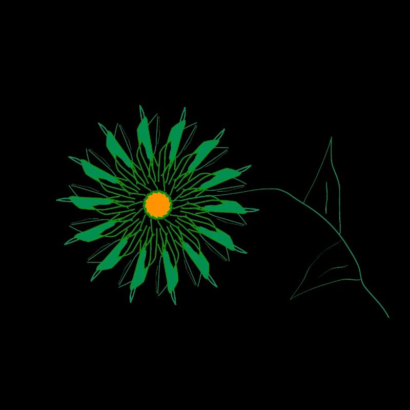 grüne blume