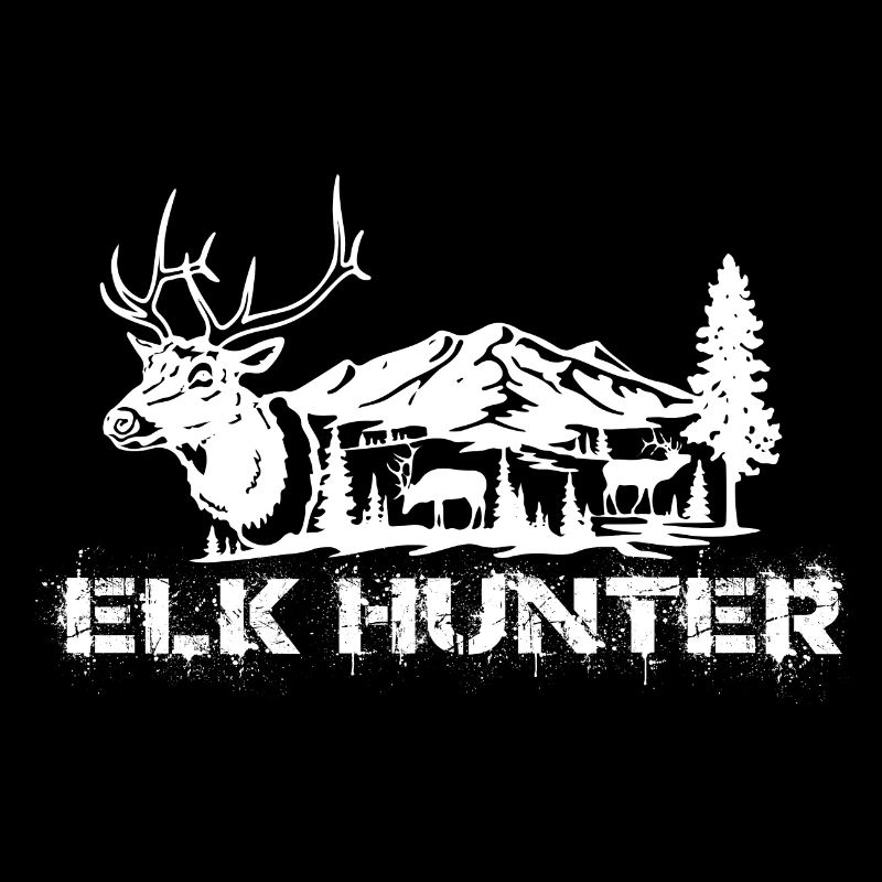 Elk Hunting Elk Hunter- Elch Jäger