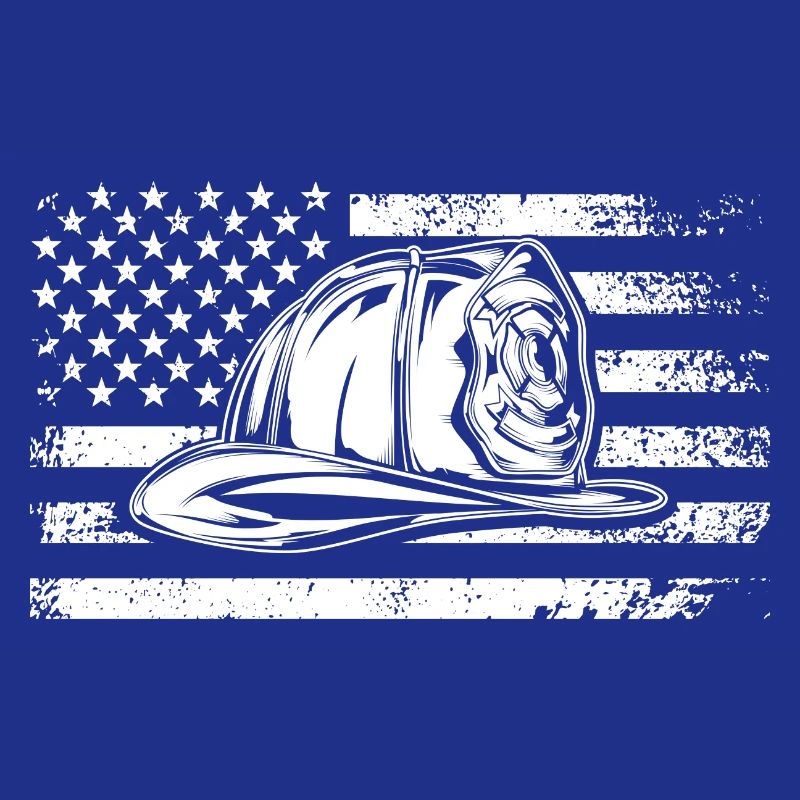 Patriotic Cap on Distressed Flag
