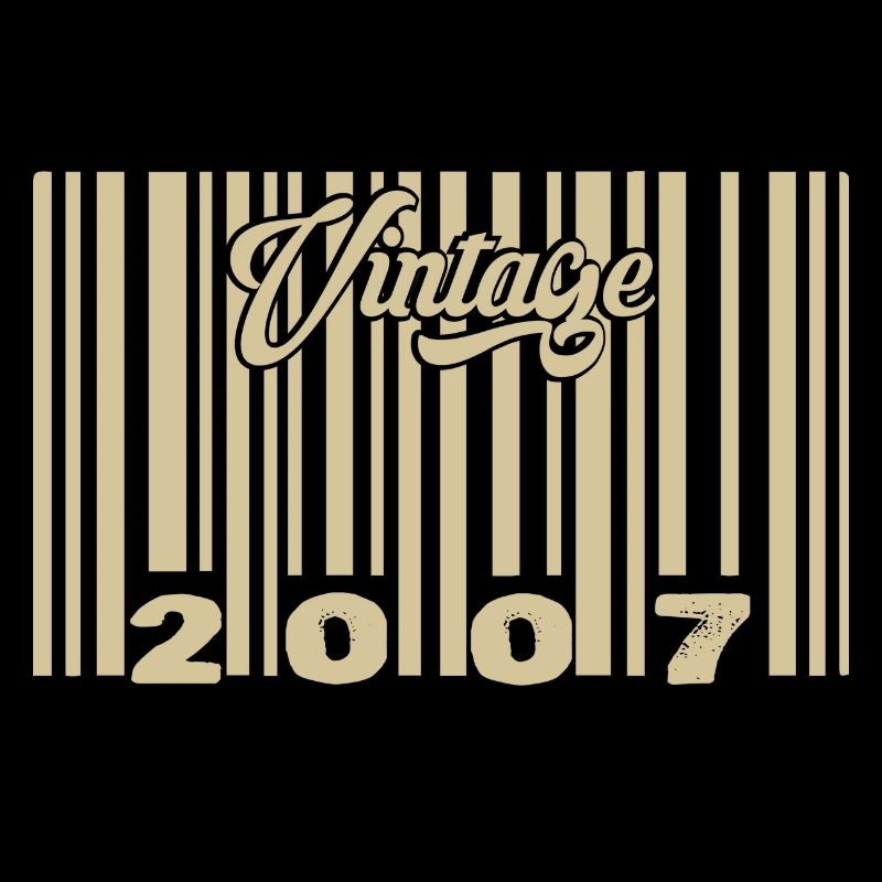 vintage 2007 Code barre 2007: Année 2025.