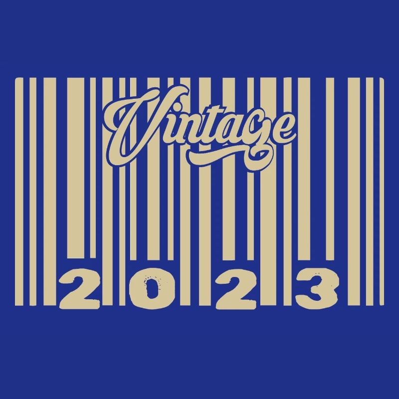 vintage 2023 Barcode 2023: Year 2025.