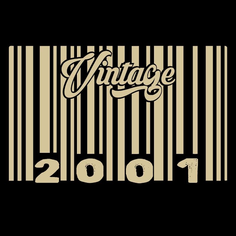 vintage 2001 Code barre 2001: Année 2025.