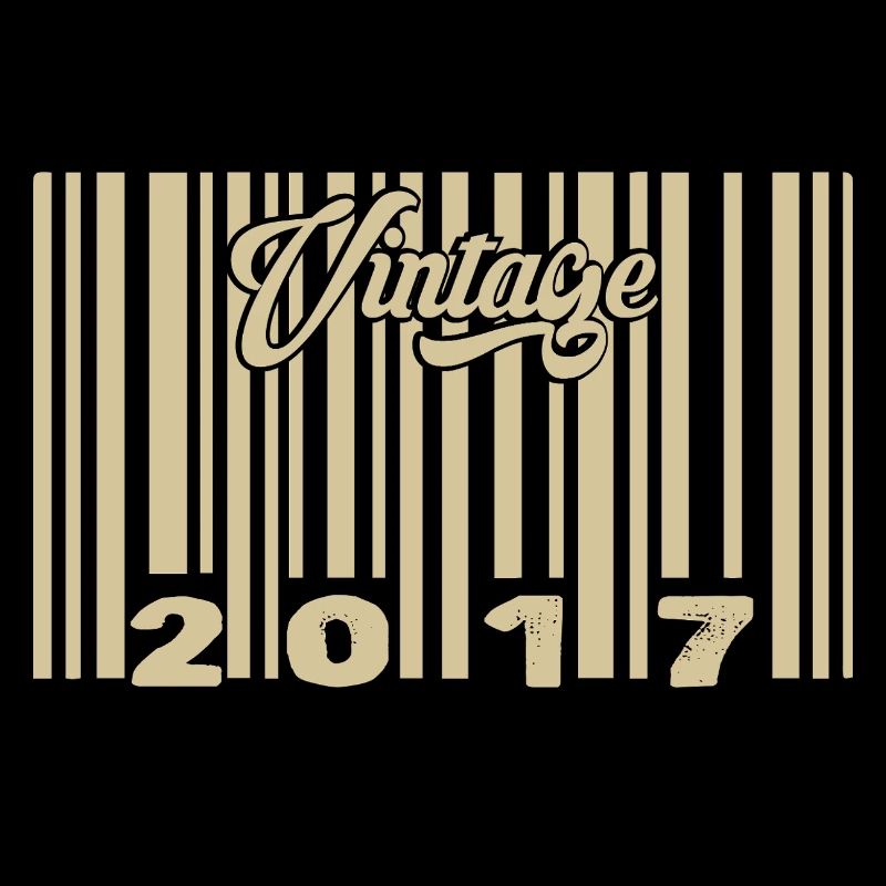 vintage 2017 Code barre 2017: Année 2025.
