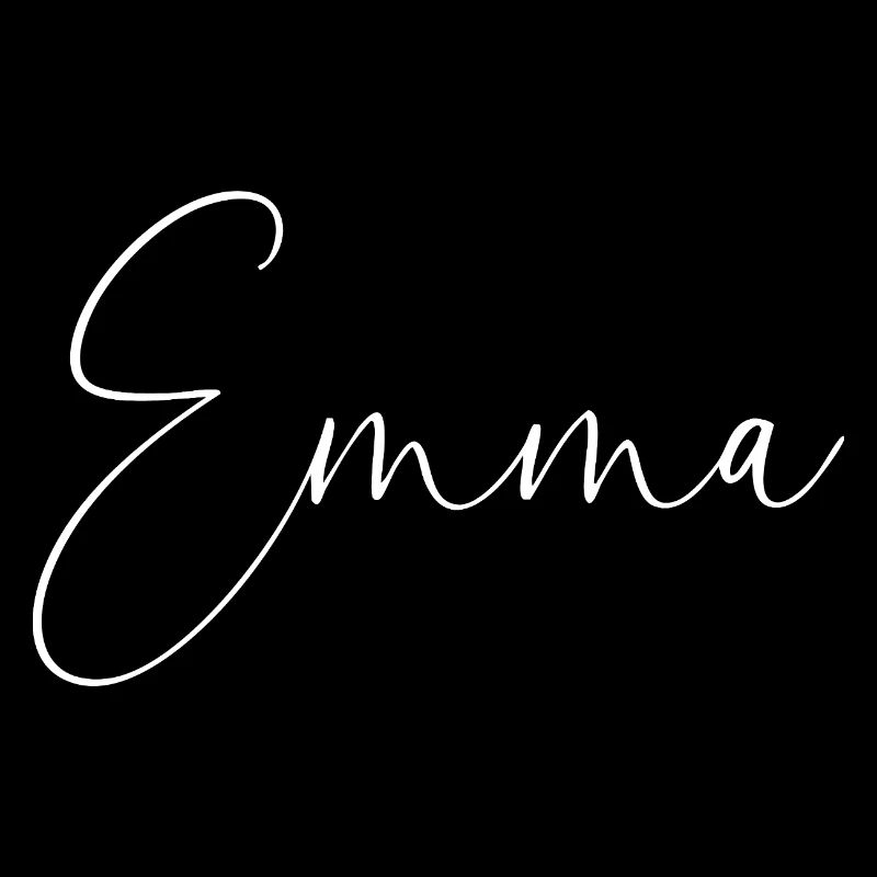emma / handschrift personalisiertes design (weiß)