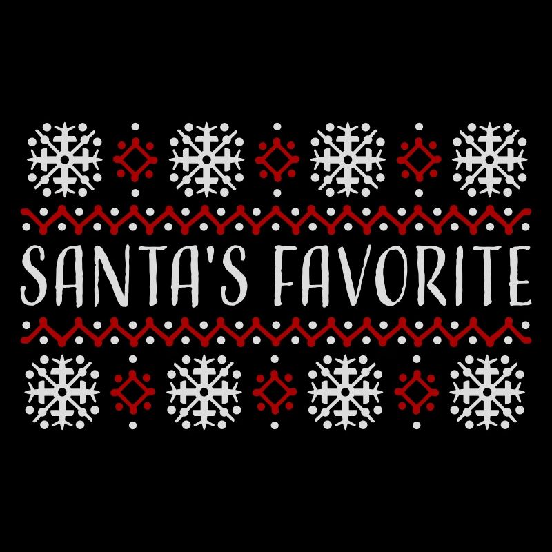 Santa's Favorite Weihnachtspullover Schneeflocken