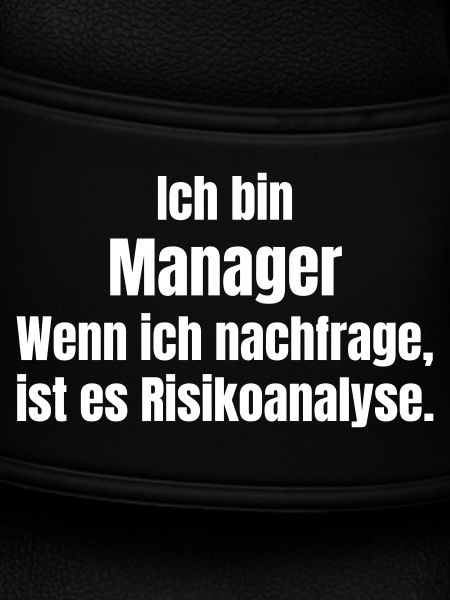 Ich bin Manager Risikoanalyse