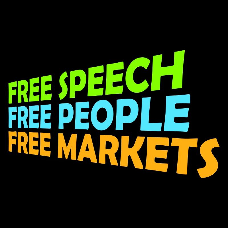 Marché de la liberté d’expression Peuple Libertarian Freedom Logo