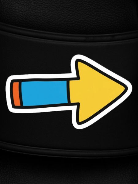 Comic Arrow Direction Right