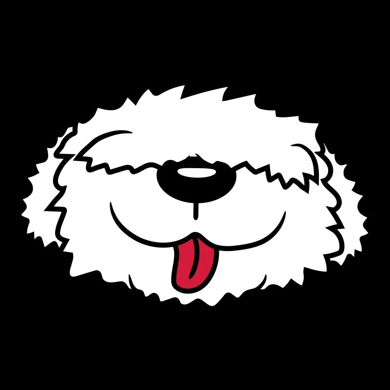 Visage de chien Bobtail