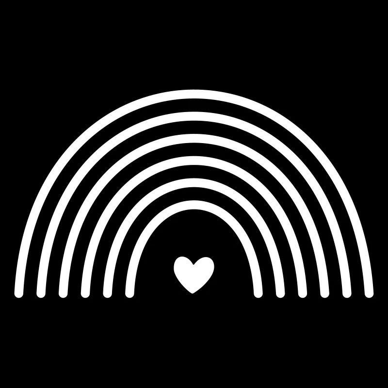 Rainbow Heart Symbol