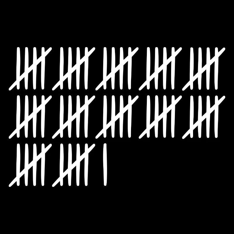 61 birthday tally sheet - 61 years old