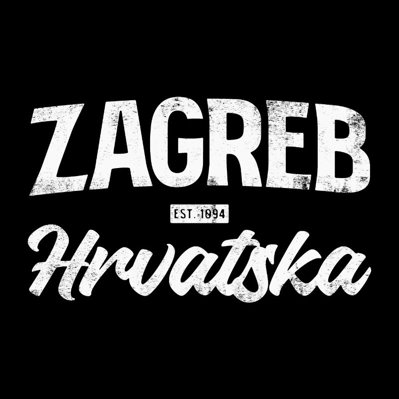 Zagreb Hrvatska Lettrage