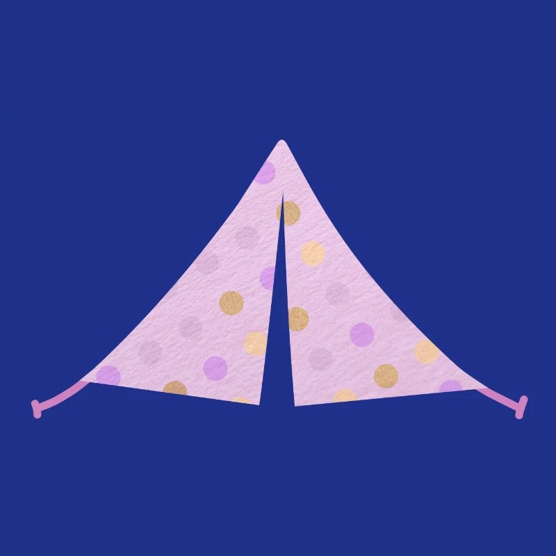 Zelt rosa Dots Punkte Camping Camper Mädchen