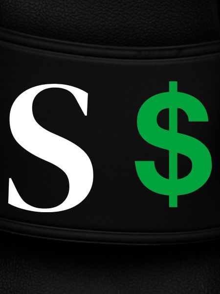 Buchstabe s Dollar