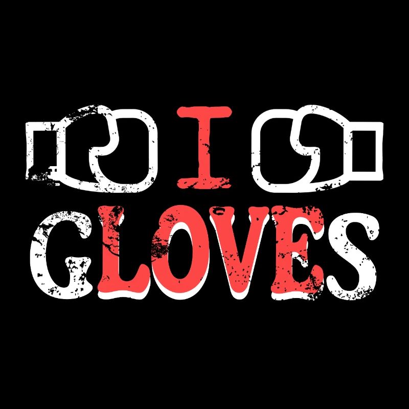J’aime les gants Illustration Design