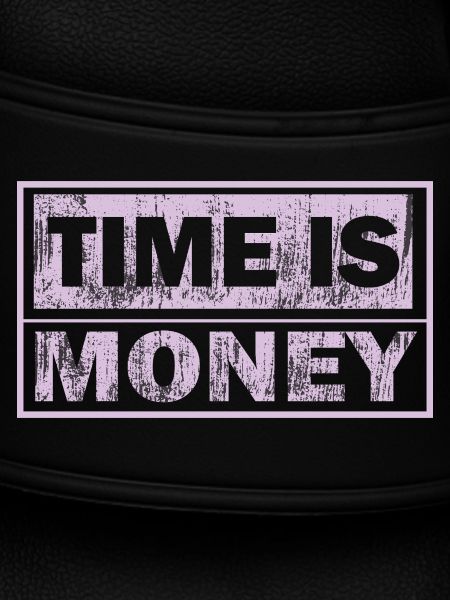 Zeit ist Geld Neon-Panel