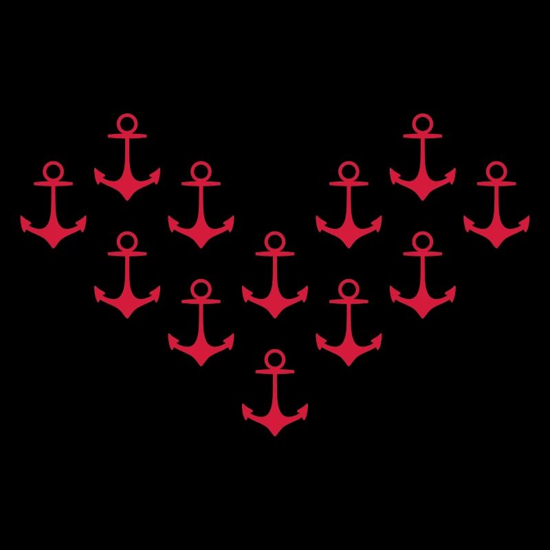 anchor pattern heart coeur motif ancre