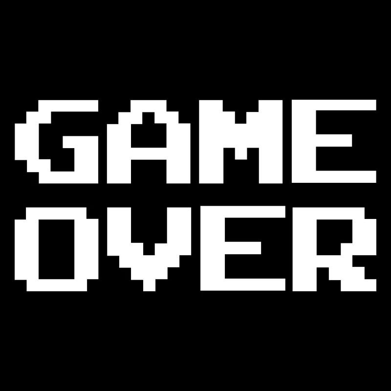 Abstrakte Farbexplosion auf Streetwear Game Over
