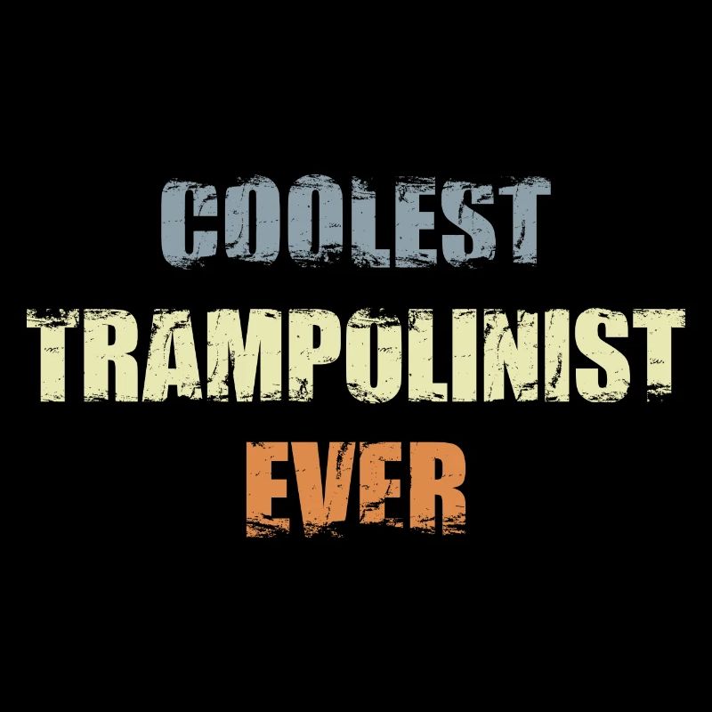 Cooler Trampolin Sportler